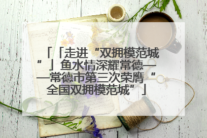 「走进“双拥模范城”」鱼水情深耀常德——常德市第三次荣膺“全国双拥模范城”