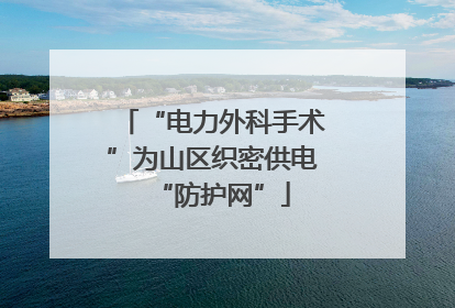 “电力外科手术”为山区织密供电“防护网”