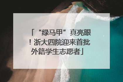 “绿马甲”真亮眼！浙大四院迎来首批外籍学生志愿者