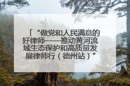 “做党和人民满意的好律师——推动黄河流域生态保护和高质量发展律师行（德州站）”活动成功举办