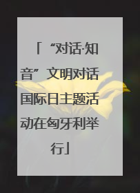 “对话·知音”文明对话国际日主题活动在匈牙利举行
