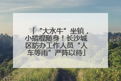 “大水牛”坐镇，小撬棍随身！长沙城区防办工作人员“人车等雨”严阵以待