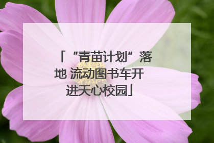 “青苗计划”落地 流动图书车开进天心校园