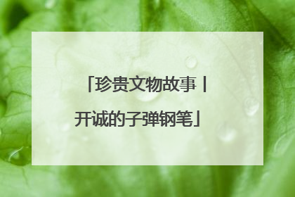 珍贵文物故事丨开诚的子弹钢笔