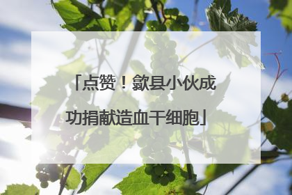 点赞！歙县小伙成功捐献造血干细胞