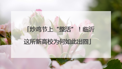 炒鸡节上“整活”！临沂这所新高校为何如此出圈