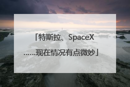 特斯拉、SpaceX……现在情况有点微妙