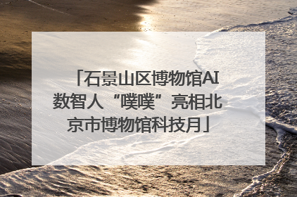 石景山区博物馆AI数智人“噗噗”亮相北京市博物馆科技月