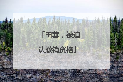 田蓉，被追认撤销资格