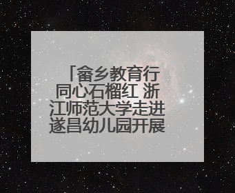 畲乡教育行 同心石榴红 浙江师范大学走进遂昌幼儿园开展铸牢中华民族共同体意识教育