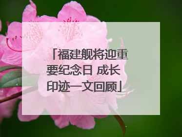 福建舰将迎重要纪念日 成长印迹一文回顾