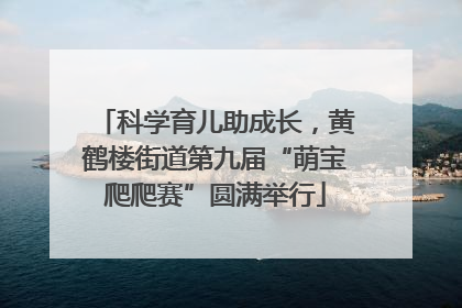 科学育儿助成长，黄鹤楼街道第九届“萌宝爬爬赛”圆满举行
