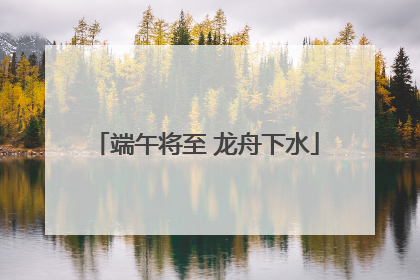 端午将至 龙舟下水