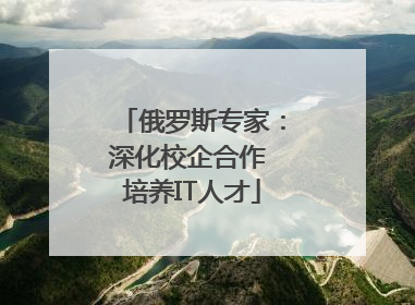 俄罗斯专家：深化校企合作 培养IT人才