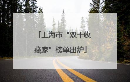 上海市“双十收藏家”榜单出炉