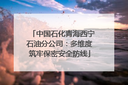中国石化青海西宁石油分公司：多维度筑牢保密安全防线
