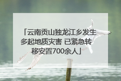 云南贡山独龙江乡发生多起地质灾害 已紧急转移安置700余人