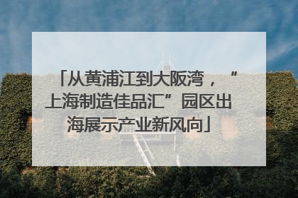 从黄浦江到大阪湾，“上海制造佳品汇”园区出海展示产业新风向