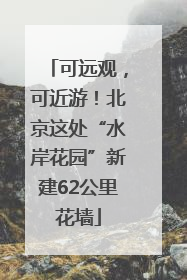 可远观，可近游！北京这处“水岸花园”新建62公里花墙