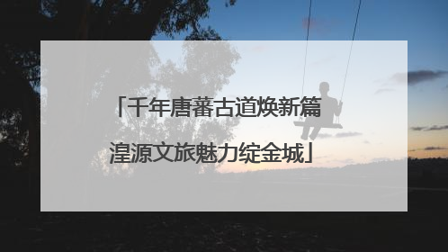 千年唐蕃古道焕新篇 湟源文旅魅力绽金城