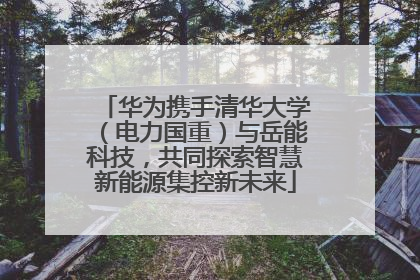 华为携手清华大学（电力国重）与岳能科技，共同探索智慧新能源集控新未来