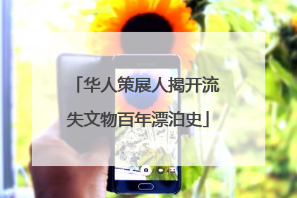 华人策展人揭开流失文物百年漂泊史