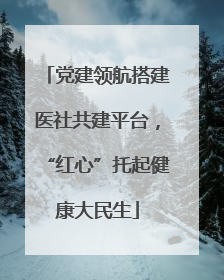 党建领航搭建医社共建平台，“红心”托起健康大民生