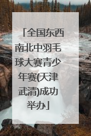 全国东西南北中羽毛球大赛青少年赛(天津武清)成功举办