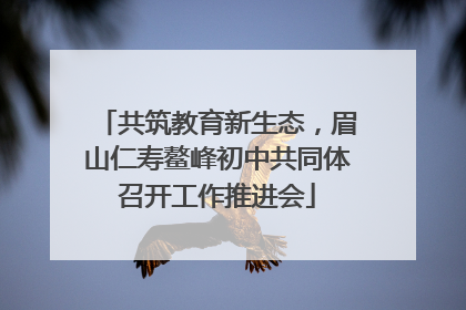 共筑教育新生态，眉山仁寿鳌峰初中共同体召开工作推进会