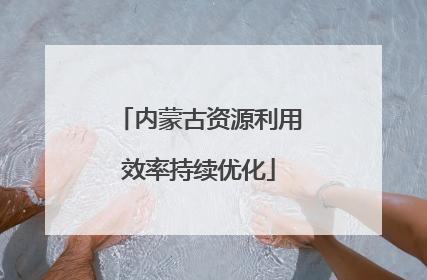 内蒙古资源利用效率持续优化