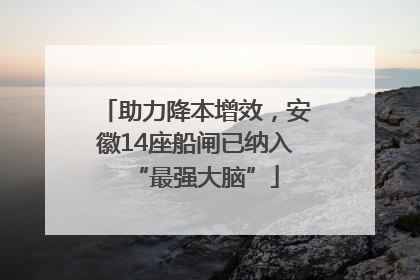 助力降本增效，安徽14座船闸已纳入“最强大脑”