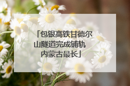 包银高铁甘德尔山隧道完成铺轨 内蒙古最长