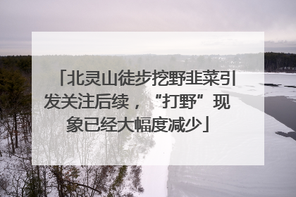 北灵山徒步挖野韭菜引发关注后续，“打野”现象已经大幅度减少