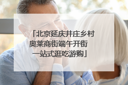 北京延庆井庄乡村奥莱商街端午开街 一站式逛吃游购
