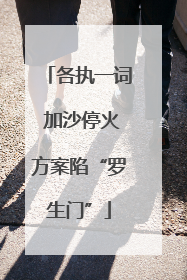 各执一词 加沙停火方案陷“罗生门”