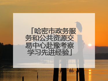 哈密市政务服务和公共资源交易中心赴豫考察学习先进经验