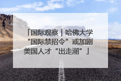 国际观察｜哈佛大学“国际禁招令”或加剧美国人才“出走潮”
