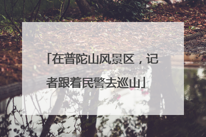 在普陀山风景区，记者跟着民警去巡山