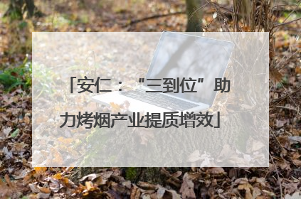 安仁：“三到位”助力烤烟产业提质增效