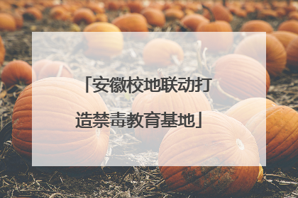 安徽校地联动打造禁毒教育基地