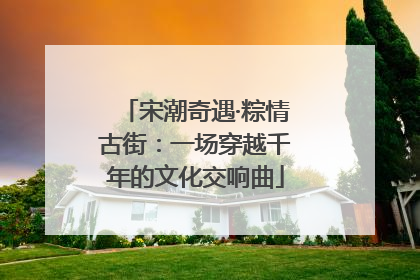 宋潮奇遇·粽情古街：一场穿越千年的文化交响曲