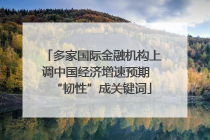 多家国际金融机构上调中国经济增速预期 “韧性”成关键词