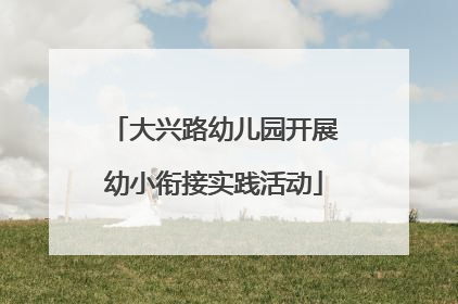 大兴路幼儿园开展幼小衔接实践活动