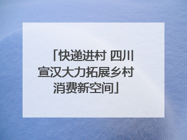 快递进村 四川宣汉大力拓展乡村消费新空间