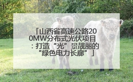 山西省高速公路200MW分布式光伏项目：打造“光”景靓丽的“绿色电力长廊”