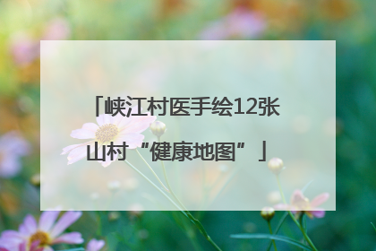 峡江村医手绘12张山村“健康地图”