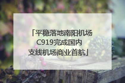 平稳落地南阳机场 C919完成国内支线机场商业首航