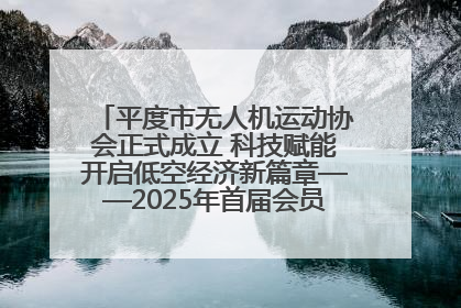 平度市无人机运动协会正式成立 科技赋能开启低空经济新篇章——2025年首届会员大会暨无人机应用发展论坛成功举办