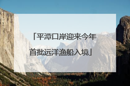 平潭口岸迎来今年首批远洋渔船入境