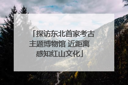 探访东北首家考古主题博物馆 近距离感知红山文化